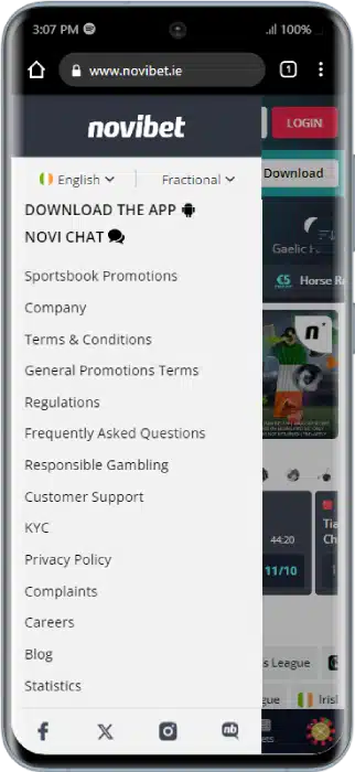 Novibet Application Download
