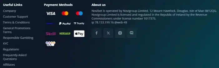 Novibet Withdrawal Options Novibet Withdrawal