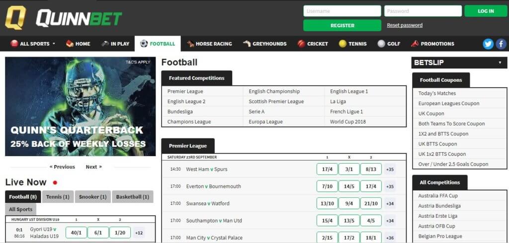 Quinnbet Football