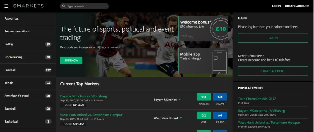 Smarkets Sportsbook
